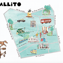 Mi proyecto del curso: Creación de mapas ilustrados: refleja la esencia de la ciudad. Traditional illustration, Infographics, Drawing, Digital Illustration, and Digital Painting project by Valerie Manzano - 01.25.2023
