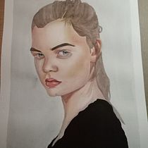 Mi proyecto del curso: Retrato en acuarela a partir de una fotografía. Traditional illustration, Watercolor Painting, and Portrait Drawing project by violeta564h - 01.25.2023