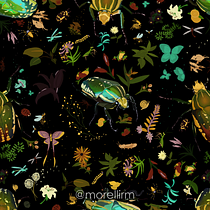 Meu projeto do curso: Ilustração científica aplicada ao design de patterns. Projekt z dziedziny Trad, c, jna ilustracja, Pattern design, Ilustracja c, frowa, Ilustracja naturalist i czna użytkownika Ricardo Miranda Morelli - 26.01.2023