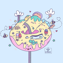 My project for course: Designing Kawaii Worlds: Spread Joy Through Illustration. Character Design, Digital Illustration, and Manga project by chemaly.grace - 01.27.2023