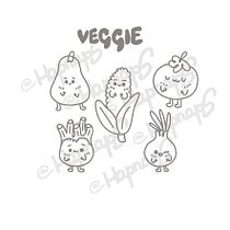 Mein Abschlussprojekt für den Kurs Kawaii Zeichnen -Kawaii veggie’s  Ein Projekt aus dem Bereich Traditionelle Illustration, Design von Figuren und Manga von Vee Hapnaps - 27.01.2023