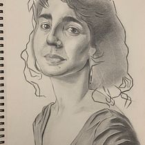 Il mio progetto del corso: Ritratto realistico con matite di grafite. Traditional illustration, Fine Arts, Sketching, Pencil Drawing, Drawing, Portrait Drawing, Realistic Drawing, Artistic Drawing, and Figure Drawing project by Bryan Mendoza - 01.27.2023