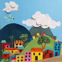 Mi proyecto del curso: Ilustración de historias con papel "Reencuentro". Traditional illustration, Paper Craft, Children's Illustration, Creating with Kids, and Narrative project by Ileana Riglos - 01.27.2023