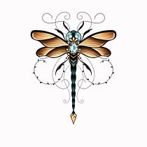 Mein Abschlussprojekt für den Kurs: Künstlerisches Tattoo-Design mit goldenen Effekten in Procreate. Ilustração tradicional, Ilustração digital, e Desenho de tatuagens projeto de Anela Kanic Becerra Perez - 27.01.2023