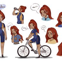 Mi proyecto del curso: Dibujo de personajes llenos de personalidad: Alice Zeus. Projekt z dziedziny Projektowanie postaci, Sketching,  R, sunek, Stor, telling, Stor, board,  R, sunek art, st, czn i Narracja użytkownika aline - 28.01.2023