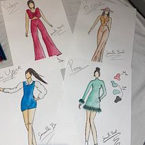 Color Soul. Een project van Traditionele illustratie,  Schetsen,  Modeontwerp, Digitale tekening y Mode-illustratie van Samantha Brants - 28.01.2023