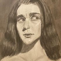 My project for course: Realistic Portraits Using Charcoal. Ilustração tradicional, Artes plásticas, Desenho, Desenho de retrato, e Desenho realista projeto de T T - 28.01.2023