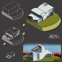 My project for course: Artistic Architectural Sketching with Procreate. Architecture, Sketching, Digital Illustration, Digital Architecture, and Architectural Illustration project by dunamisntia10 - 01.28.2023