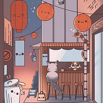 My project for course: Designing Kawaii Worlds: Spread Joy Through Illustration. Character Design, Digital Illustration, and Manga project by kozymint - 01.28.2023
