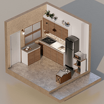 Mi proyecto del curso: Diseño de interiores de principio a fin / Manuela Zapata. Interior Architecture, Interior Design, Interior Decoration, and Spatial Design project by Manuela Zapata Rendón - 08.27.2023