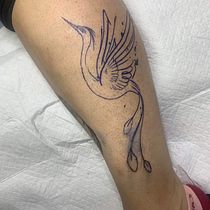 Mon projet du cours : Techniques de tatouage de style aquarelle : l'art dans la peau. Un projet de Illustration traditionnelle, Peinture, Aquarelle , et Conception de tatouage de Sandra Fortier - 28.01.2023