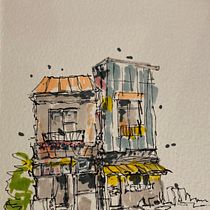 My project for course: Expressive Architectural Sketching with Colored Markers. Sketching, Drawing, Architectural Illustration, Sketchbook & Ink Illustration project by Judy Mackay - 01.29.2023