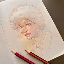 Mi proyecto del curso: Dibujo de retratos llamativos con lápices de colores. Desenho, Desenho de retrato, Sketchbook, e Desenho com lápis de cor projeto de dimane - 29.01.2023
