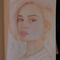 Mi proyecto del curso: Dibujo de retratos llamativos con lápices de colores. Desenho, Desenho de retrato, Sketchbook, e Desenho com lápis de cor projeto de cora_frigula - 29.01.2023