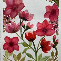 My project for course: Artistic Floral Watercolor: Connect with Nature. Ilustração tradicional, Pintura, Pintura em aquarela e Ilustração botânica projeto de najawessel - 15.03.2023