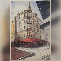 Meu projeto do curso: Desenho arquitetônico com aquarela e tinta. Sketching, Drawing, Watercolor Painting, Architectural Illustration, Sketchbook & Ink Illustration project by Alexandre Gonçalves Ribeiro - 01.29.2023