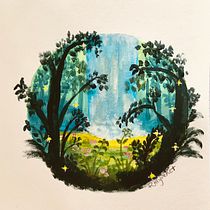 My project for course: Painting Atmospheric Landscapes with Gouache. Traditional illustration, Painting, and Gouache Painting project by Rialette Heyneke - 01.29.2023
