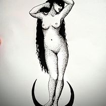 Mi proyecto del curso: Diseño de tatuajes Blackwork. Un projet de Illustration traditionnelle, Conception de tatouage et Illustration numérique de Gisel De Acuario - 30.01.2023
