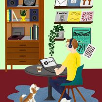 Nerding Out Illiustration in Procreate . Traditional illustration, Drawing, Digital Illustration, and Digital Drawing project by jenniczyk - 01.29.2023