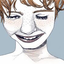 Mein Abschlussprojekt für den Kurs: Manuelle Illustration mit Schraffur und Dripping-Technik. Un progetto di Character design, Belle arti, Pittura, Pittura ad acquerello, Disegno di ritratti e Disegno artistico di Katharina - 30.01.2023