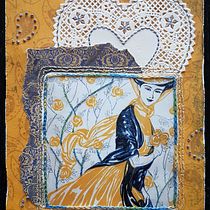 My project for course: Experimental Embroidery Techniques on Paper. Un progetto di Collage, Ricamo e Textile Design di Gillian Walker - 30.01.2023