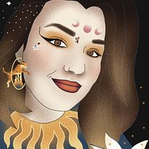 Mi proyecto del curso: Retrato creativo ilustrado con Procreate. Ilustração tradicional, Desenho, Ilustração digital, Desenho de retrato, Desenho digital, e Pintura digital projeto de Marina Ortega del Burgo - 30.01.2023