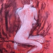 Mi proyecto del curso: Dibujo contemporáneo de la figura humana: expresión y movimiento. Een project van Traditionele illustratie,  Beeldende kunst,  Tekening,  Artistieke tekening,  Acr, lschilderij y Anatomisch tekenen van María Amelia - 30.01.2023