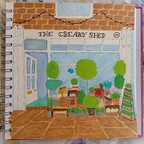 My project for course: Vibrant Urban Illustration with Gouache Paint. Painting, Sketching, Architectural Illustration, and Gouache Painting project by sgrownssketches - 01.30.2023