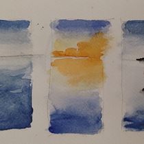 Mój projekt z kursu: Malowanie morskich pejzaży akwarelami. Painting, Watercolor Painting, and Naturalistic Illustration project by danka197 - 01.30.2023