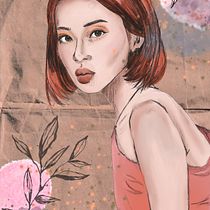 Meu projeto do curso: Retrato Ilustrado com Procreate. Ilustração tradicional, Ilustração vetorial, Ilustração digital, e Desenho de retrato projeto de Thalita Queiroz - 30.01.2023
