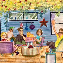 My project for course: Exploratory Sketchbook: Find Your Drawing Style. Un proyecto de Ilustración tradicional, Bocetado, Creatividad, Dibujo, Pintura a la acuarela, Sketchbook y Pintura gouache de Kayla Thornquist - 30.01.2023