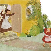 Little red riding hood for course: Children's Picturebooks with Digital Techniques. Un proyecto de Ilustración tradicional, Diseño editorial, Dibujo, Stor, board, Ilustración infantil, Narrativa y Álbum ilustrado						 de Raisa Zamilova - 31.01.2023