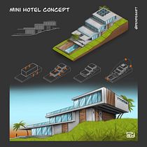 My project for course: Artistic Architectural Sketching with Procreate Ein Projekt aus dem Bereich Architektur, Skizzenentwurf, Digitale Illustration, Digitale Architektur, Architektonische Illustration und Design von dendesart - 29.01.2023