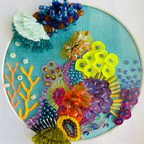 Mi proyecto del curso: Técnicas avanzadas de bordado: puntadas y composiciones con volumen. Bordado, e Design têxtil projeto de Mavitzzz González - 31.01.2023