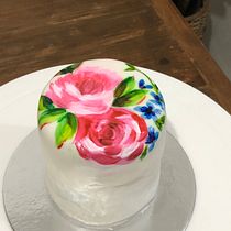 My project for course:  Cake Painting Techniques for Creating Edible Art. Painting, Design, and DIY project by annacveloz - 01.24.2023