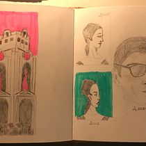 Mon projet du cours : Dessin et carnet de croquis : représentez un environnement. Traditional illustration, Sketching, Creativit, Drawing, and Sketchbook project by nive57 - 02.01.2023