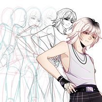 Mi proyecto del curso: Ilustración de personajes dinámicos . Traditional illustration, Character Design, Comic, Creativit, Drawing, Digital Drawing, and Manga project by Abril Martinez Colín - 01.29.2023