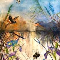 My project for course: Illustrating the Natural World with Watercolor and Charcoal. Un proyecto de Ilustración tradicional, Pintura e Ilustración naturalista				 de Sue Chilson - 02.02.2023
