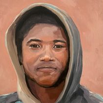 Mon projet du cours : Portraits à l'huile : jouez avec l'ombre et la lumière. Fine Arts, Painting, and Oil Painting project by clemencevignaud_art - 02.02.2023