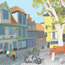 My project for course: Architectural Illustration: Capture a City’s Personality. Un proyecto de Ilustración tradicional, Arquitectura, Dibujo, Ilustración digital e Ilustración arquitectónica de Nick Cassidy - 28.01.2023