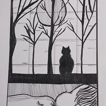 Mi proyecto del curso: Dibujo artístico con tinta. Ilustração tradicional, Desenho, Desenho artístico e Ilustração com tinta projeto de Ana Liz Acuña - 02.02.2023