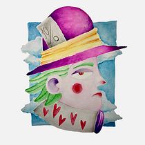 Meu projeto do curso: Introdução à ilustração infantil (Chapeleiro Maluco). Traditional illustration, Fine Arts, Painting, Drawing, Watercolor Painting, Children's Illustration, Narrative, and Pencil Drawing project by Alice Fracalossi - 10.08.2022