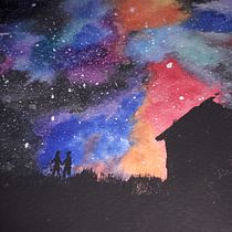 Meu projeto do curso: Técnicas modernas de aquarela. Traditional illustration, Fine Arts, Painting, and Watercolor Painting project by dazmiles - 01.31.2023
