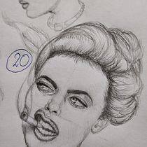 Mi proyecto del curso: Sketchbook de retrato: explora el rostro humano. Projekt z dziedziny Sketching,  R, sunek, Portret,  R, sunek art, st, czn i Sketchbook użytkownika celebicheats - 03.02.2023