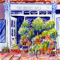 My project for course: Vibrant Urban Illustration with Gouache Paint. Un proyecto de Pintura, Bocetado, Ilustración arquitectónica y Pintura gouache de Natalie Moyado - 02.02.2023