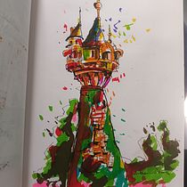 My project for course: Expressive Architectural Sketching with Colored Markers. Sketching, Drawing, Architectural Illustration, Sketchbook & Ink Illustration project by Vikas Shah - 02.01.2023