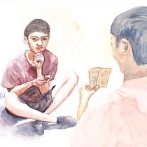 My project for course: Sketching People with Watercolor Ein Projekt aus dem Bereich Skizzenentwurf, Aquarellmalerei und Anatomische Zeichnung von Fuzuki - 03.02.2023