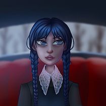 My project for course: Female Character Portraits in Procreate. Projekt z dziedziny Trad, c, jna ilustracja, Ilustracja c, frowa, R, sunek c i frow użytkownika Екатерина Берт - 03.02.2023