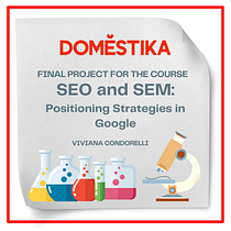 Il mio progetto del corso: SEO e SEM: strategie di posizionamento su Google. Un projet de Marketing, Réseaux sociaux, Marketing digital, Marketing mobile, Marketing de contenu, Growth marketing, SEO , et SEM de viviana.condorelli - 03.02.2023