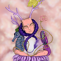 Mi proyecto del curso: Retratos digitales de fantasía con Photoshop. Traditional illustration, Drawing, Digital Illustration, Portrait Drawing, Digital Drawing, and Digital Painting project by Daniel Pérez - 02.03.2023